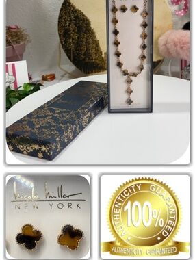 POSH-NICOLE MILLER NEW YORK GLOVER JEWELRY SET! (LOT 2)